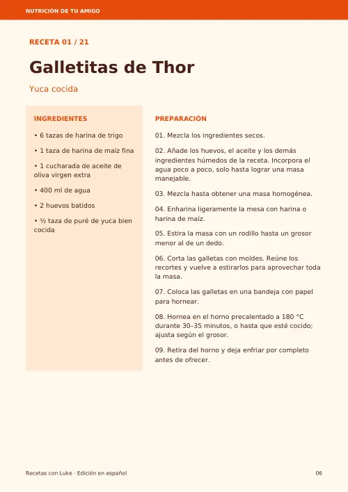 Página real: Galletitas de Thor, ingredientes y nueve pasos de preparación